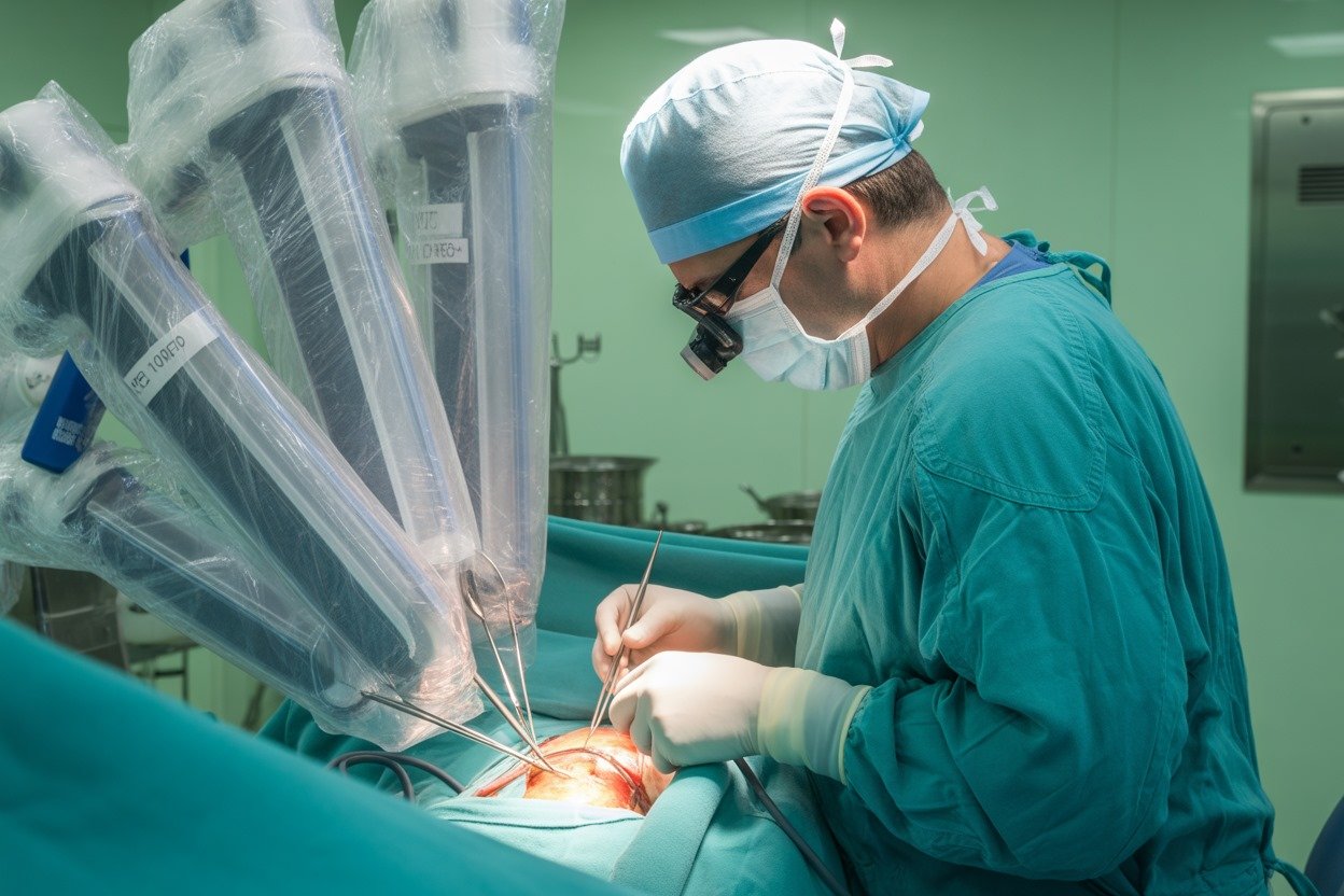 Spine Surgeon in the operating room